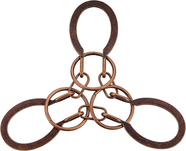 Brain Teaser Puzzles - Metal Horseshoe Cast Puzzle Game Toy Unlock Interlock Puzzles Box Mind IQ Logic Test Disentanglement Games Toys for Adults Office Supplies WP140D