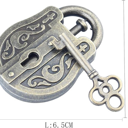 Brain Teaser Puzzle for Adults Puzzles Metal Hole Lock Adult Educational Toy Jigsaw IQ Puzzle (Blue)