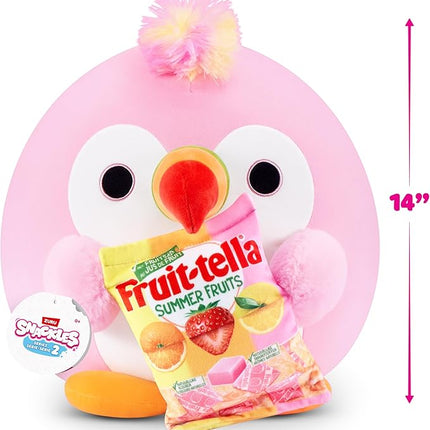 Snackles Series 2 14-inch Snackle by ZURU Cuddly Squishy Comfort 14-inch Plush with Licensed Snack Brand Accessory (Tucan&Fruit-tella)