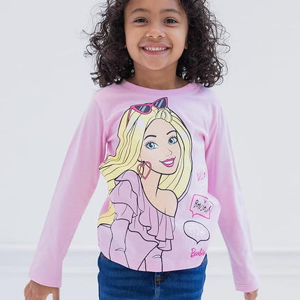 Barbie Girls 3 Pack T-Shirts Toddler to Big Kid