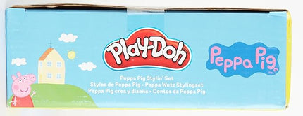 Play-Doh Peppa Pig Stylin' Set, Peppa Pig Playset with 9 Cans and 11 Tools, Peppa Pig Toys for 3 Year Old Girls and Boys and Up