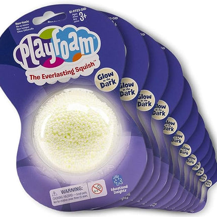 Educational Insights Playfoam Glow in the Dark Jumbo Pod, Set of 12, Fidget, Sensory Toy, Ages 3+