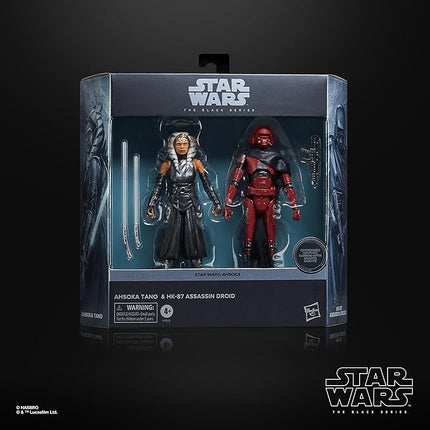 STAR WARS The Black Series Ahsoka Tano & HK-87 Assassin Droid, Ahsoka 6-Inch Action Figures, 2-Pack, Ages 4 and Up (Amazon Exclusive)