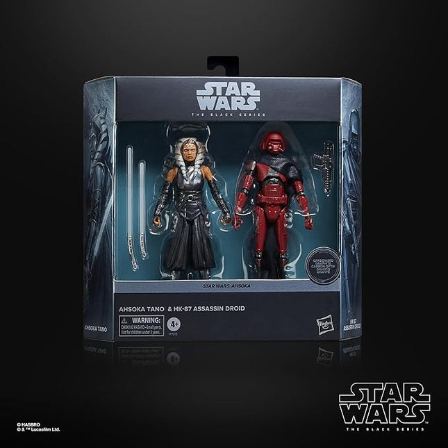 STAR WARS The Black Series Ahsoka Tano & HK-87 Assassin Droid, Ahsoka 6-Inch Action Figures, 2-Pack, Ages 4 and Up (Amazon Exclusive)