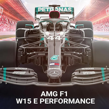 Voltz Toys Mercedes-AMG F1 W15 1:12 Scale RC Car – Officially Licensed Formula 1 Remote Control Race Car, 2.4GHz for Boys, Girls and Collectors (1:12 Mercedes-AMG F1 W15)