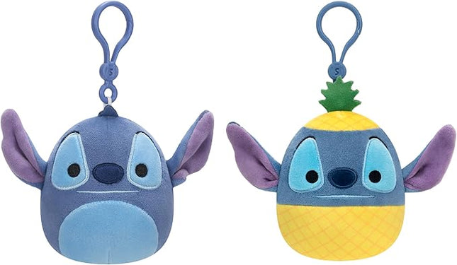 Squishmallows Original 3.5in Disney Stitch and Pineapple Stitch Clip 2-Pack – Official Jazwares Plush