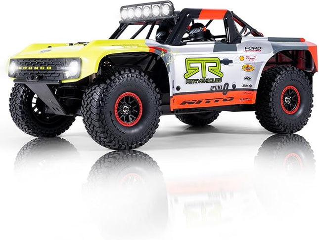FMS 1/7 Ford Bronco RTR EB Fast RC Truck – Licensed by Ford & RTR Vehicles, 80km/h Short Course Truck, 4WD Brushless RC Car, CNC Metal Parts, Off-Road Rock Crawler 4x4 for Adults (2025 Paint Scheme)