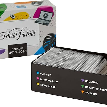 Hasbro Gaming Trivial Pursuit Decades 2010 to 2020 Board Game for Adults and Teens, Pop Culture Trivia Game for 2 to 6 Players, Ages 16 and Up