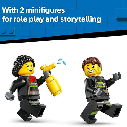 LEGO City Fire Ladder Truck Toddler Toy - Fire Truck Toy with 2 Firefighter Minifigures, Digital Guide for Boys and Girls, Ages 4+ - Learning, Educational Toy for Preschool - 60463