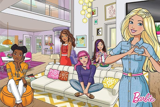 Barbie - Kids Floor Puzzle. Educational Gifts for Boys and Girls. Colorful Pieces Fit Together Perfectly. Great Preschool Aged Learning Gift.