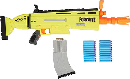 Fortnite AR-L Nerf Elite Dart Blaster - Motorized Toy Blaster, 20 Official Nerf Fortnite Elite Darts, Flip Up Sights - for Youth, Teens, Adults