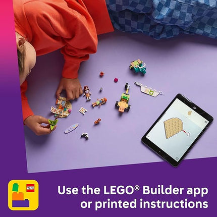 LEGO Friends Surfing Dogs and Scooter Adventure - Building Toy Pretend Play Set for Girls and Boys, Ages 6+ - Birthday Gift for Kids - with 2 Minidolls and 2 Corgi Toy Dogs - 42641