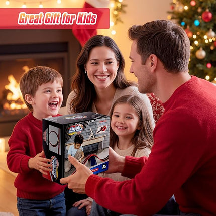 Flex Track 15 Ft Portable Flexible Race Car Track with Strong Suction Cups – Compatible with Hot Wheels & 1/64 Diecast Cars–Easy Storage, Indoor & Outdoor Play Flexible Car Tracks for Kids（Red-Black）