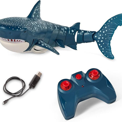 Terra - Remote Control Shark for Pool Toy – Realistic Moving RC Shark Toy for Water Play & Swimming Pools – Fun RC Pool Ocean Lake Toys for Kids – Battery-Operated Floating Toy