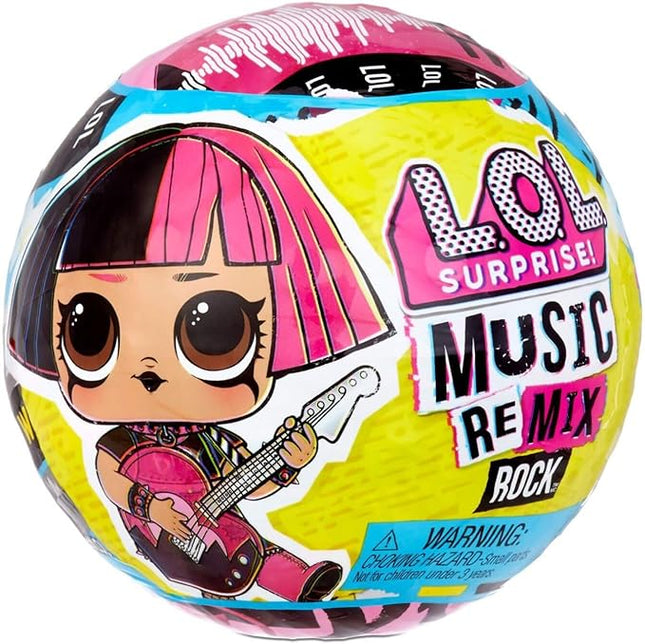 L.O.L. Surprise! Remix Rock Dolls Lil Sisters with 7 Surprises Including Instrument - Collectible Toy Gift for Kids, Girls and Boys Ages 4 5 6 7+ Years Old, Multi color