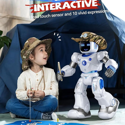 Ruko 1088 Smart Robots for Kids, Large Programmable Interactive RC Robot with Voice Control, APP Control, Present for 4 5 6 7 8 9 Years Old Kids Boys and Girls