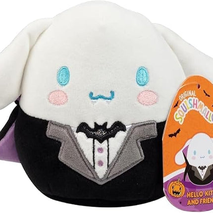 Squishmallows Original 5-Inch Halloween Hello Kitty: Cinnamoroll - Official Jazwares Small Plush - Collectible Soft & Squishy Mini Stuffed Animal Toy - Add to Your Squad - Gift for Kids, Girls & Boys
