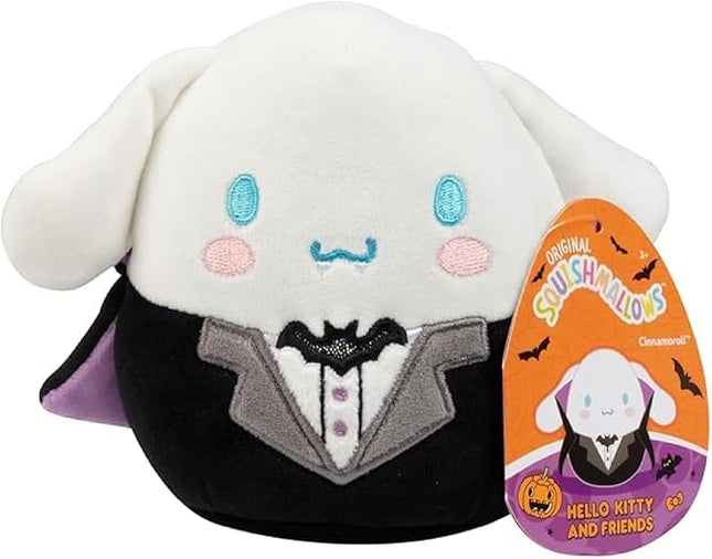 Squishmallows Original 5-Inch Halloween Hello Kitty: Cinnamoroll - Official Jazwares Small Plush - Collectible Soft & Squishy Mini Stuffed Animal Toy - Add to Your Squad - Gift for Kids, Girls & Boys