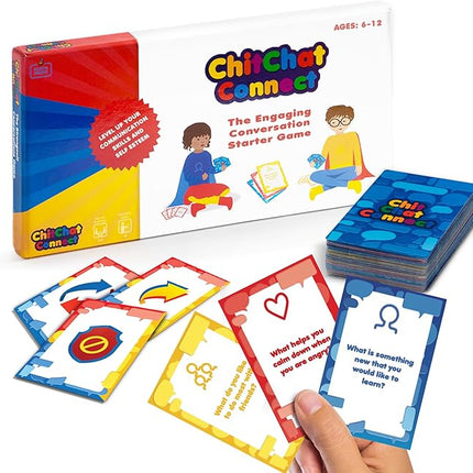Chitchat Connect Conversation Game | Break The Ice Game for Therapy & Play | Counseling Office Must-Have | Ideal for Therapists & Parents | Build Communication & Social Skills for Teens & Kids