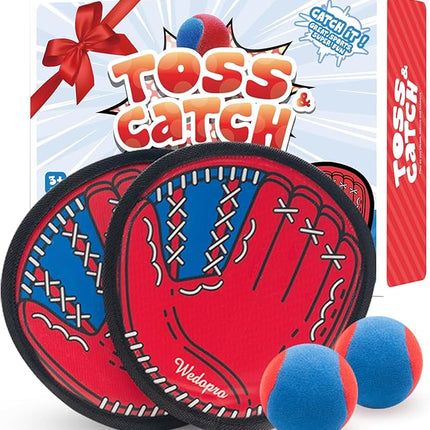 Toss and Catch Ball Game, Kids Toddler Baseball Glove & Catch Ball Toys, Kids Outdoor Games for Family, Toys for Beach Pool Yard Outside, Birthday Gift for Ages 3 4 5 6 7 8-12 Year Old Boys Girls