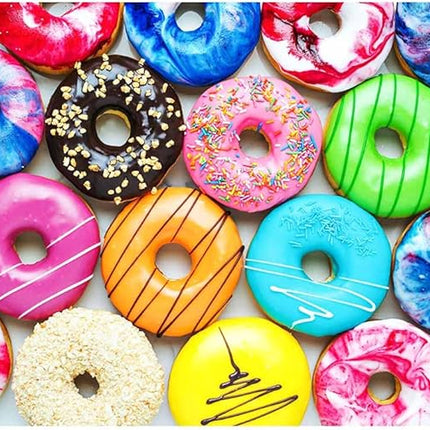 500 Pieces Jigsaw Puzzles Donuts for Adults and Teens and Kids Family Happy Gift Idea New