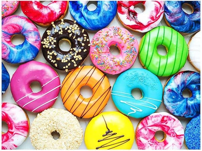 500 Pieces Jigsaw Puzzles Donuts for Adults and Teens and Kids Family Happy Gift Idea New