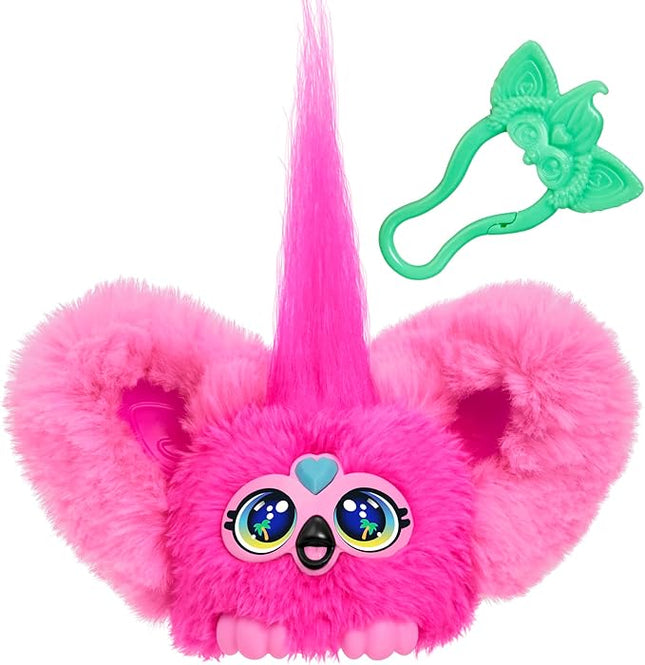 Furby Furblets Flo-Flo Mini Friend, Electronic Plush Toys, Pink Flamingo, Speaks Furbish & Plays Music, Series 5, Back to School Gifts, Ages 6+