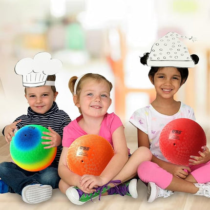 GSE Games & Sports Expert 5"/7"/8.5"/10" Inflatable Playground Ball, Kickball, Bouncy Dodge Ball, Handball for Kid/Adult, Perfect for Recess Ball Games, Gym, Yoga Exercises, Schools Sports Activities