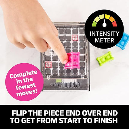 Educational Insights Kanoodle Flip - 3D Brain Teaser Puzzles, Single Player Brain Game, Fun Travel Games for Kids, Challenging Logic Puzzle Games and Gifts for Kids, Teens & Adults Ages 7+