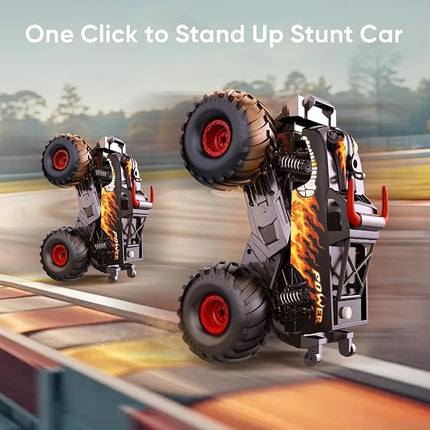 Waterproof Monster Truck Toys 1:16 Amphibious Remote Control Car All Terrain Off-Road Pickup Truck 4WD RC Cars Toys for 8 9 10 11 12 Year Old Boys Gifts (Black)