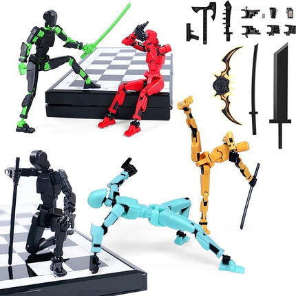 Magnetic Action Figure Set, Model 13 Action Figure Multi-Jointed Movable,Gift Box Packaging, a Great for Loved Ones and Friends. (5pcs)