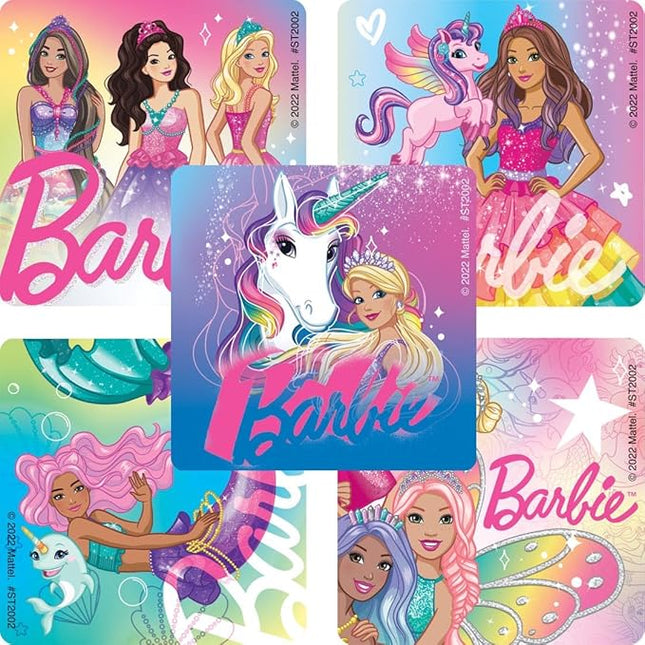 SmileMakers Barbie Fantasy 2.5" Stickers 100 ct