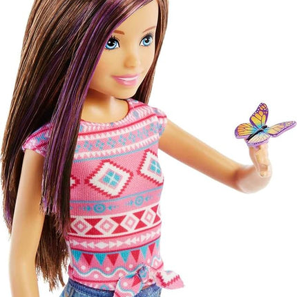 Barbie It Takes Two Skipper Doll & Accessories, Camping Playset with Doll, Campfire, Pet Bunny, Sticker Sheet & More