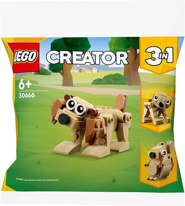 LEGO Creator 30666 Gift Animals Dog Bear Squirrel 3 in 1 Polybagged 75 Piece Set