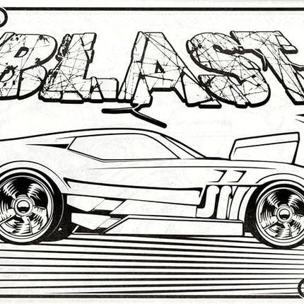 Hot Wheels Coloring Book Set for Kids Bundle with Hot Wheels Car Activity Books, Sticker Pads, Hot Wheels Hot Rod Imagine Ink Coloring and More