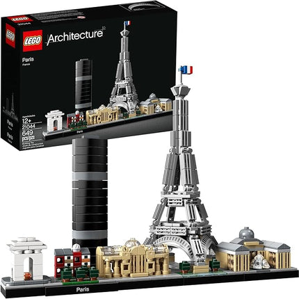 LEGO Architecture Paris Model Building Set - Detailed Display Building Blocks for Kids, Boys and Girls, Ages 12+ - Gift for Travelers - 21044