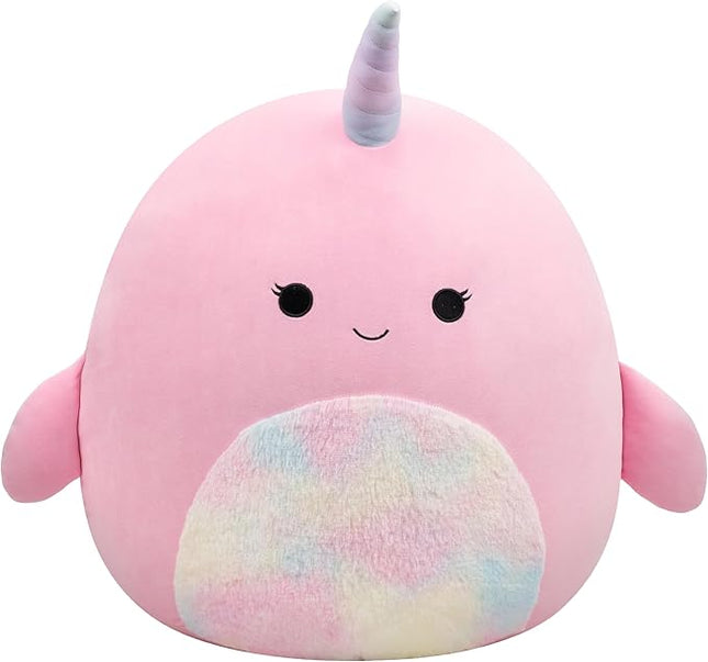 Squishmallows Original 20in Esme The Pink Narwhal – Official Jazwares Plush (Jumbo)