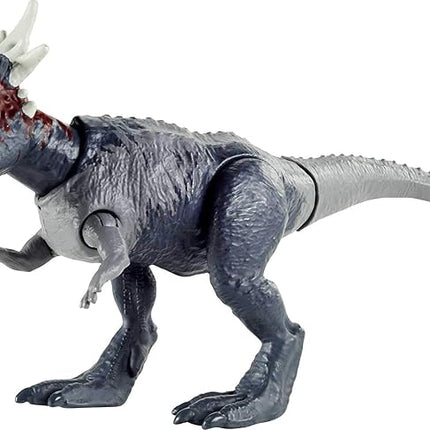 Mattel Jurassic World Toys Camp Cretaceous Stygimoloch Stiggy Savage Strike Dinosaur Figure, Smaller Size, Attack Move Iconic to Species, Movable Arms & Legs, Ages 4 Years Old & Up