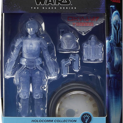 Star Wars The Black Series, Holocomm Collection Bo-Katan Kryze Collectible Action Figure with Holographic Disco That Lights Up