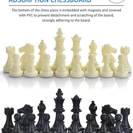 Chess Sets Magnetic Board Games - 11.8 Inches Travel Chess Board, Foldable & Portable Gifts Classic 2-Player Strategy Family Games Educational Toys for Teens and Adults