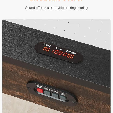 VEVOR 84" Air Hockey Table, Indoor Arcade Table Gaming Set with 2 Pushers, 2 Pucks, Electronic Scorer, X-Shaped Legs & High-Powered Blower, Air Powered Hockey Game Table for Family Game Room Office