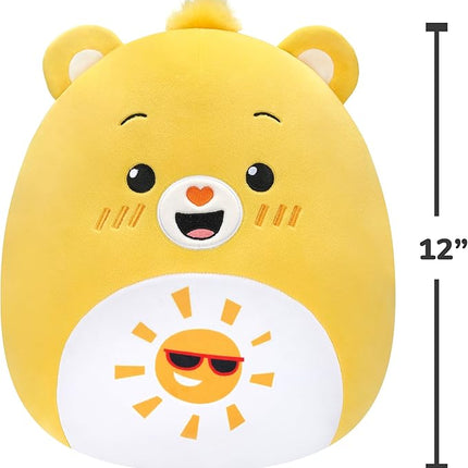 Squishmallows Original Care Bears 12in Funshine Bear – Official Jazwares Plush (Medium-Sized)