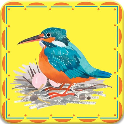 eeBoo: Memory & Matching Game- Little Birds- 18 Illustrated Matching Pairs, Concentration Tile Game, Informational Insert, Kids Ages 4+, 1-4 Players