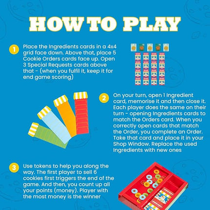 Lookie Cookie - A Memory Card Game for Kids Ages 6 and Up | Fun Memory and Concentration Building Game | Develop Cognitive Skills (2-4 Players)