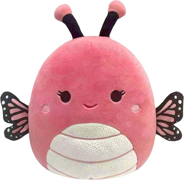 Squishmallows Original 14-Inch Andreina Pink Monarch Butterfly with White Sparkle Belly - Large Ultrasoft Official Jazwares Plush - Amazon Exclusive