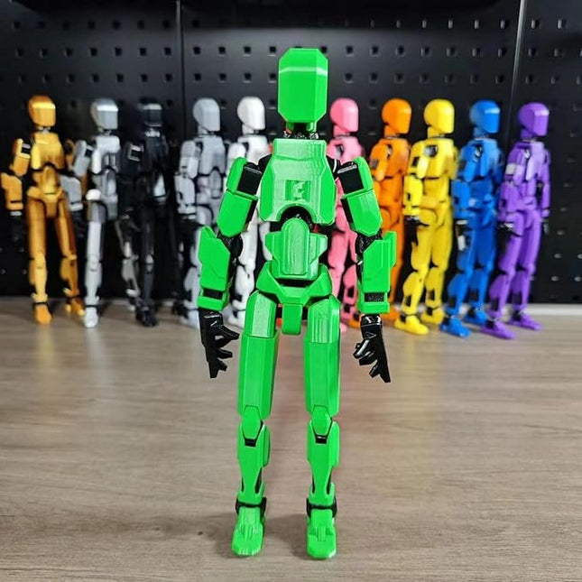 Assembly Completed T13 Action Figure, Titan 13 3D Printed Action Figure, 3D Printed Titan13, Assembled Dummy 13 Lucky 13 Toy Figure
