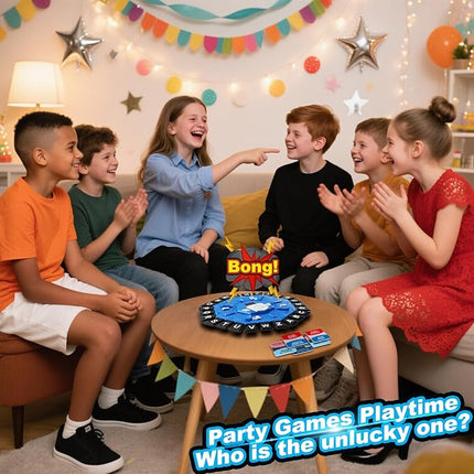 Word Game Family Board Games for Kids & Adults with 2 Modes,220 Topic Categories 24 Letters Pressing Games,Fun Fast-Paced Learning Game,35 Cards,LCD Display Timer,Christmas & Birthday Gifts,Blue