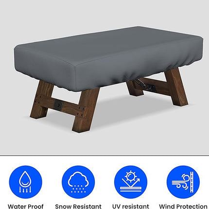 Covers & All Air Hockey Table Covers, Made of 12 Oz Waterproof & UV-Resistant Cover Max Fabric, Suitable for Indoors/Outdoors (88" W x 44" D x 15" H, Gray)