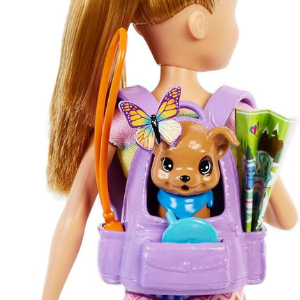 Barbie It Takes Two Stacie Doll & Accessories, Camping Playset with Doll, Pet Tent, Puppy, Sticker Sheet & Accessories