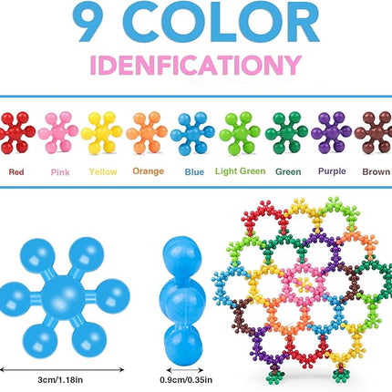 NEOACT 200PCS Building Blocks Kids Educational Building Toys Interlocking Plastic Connect Block Manipulatives for Preschool Kids Aged 3+, Creativity Kid Toy Classroom Kindergarten Toys